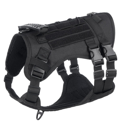 Tactical Chest Strap Large Dog Explosion proof Outdoor Anti slip Tank Top Pet Traction Dog Harness Reinforcement Loop Dog Walkin
