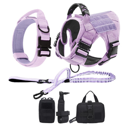 Harness For Large Medium Dogs Adjustable , Tactical Training Vest