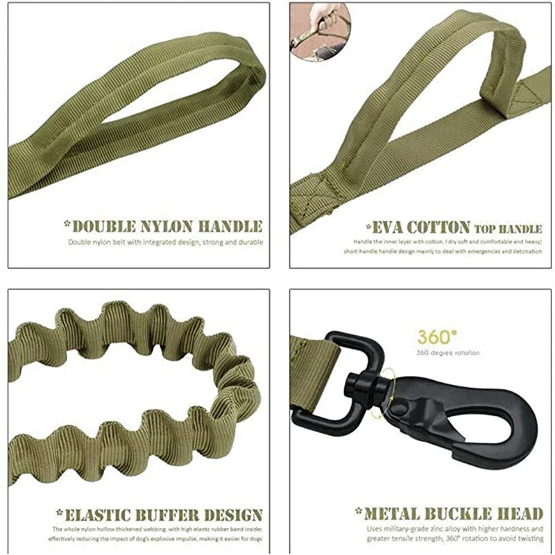 Dog Collar Leash Set Adjustable  Leash  Dog Training Accessories