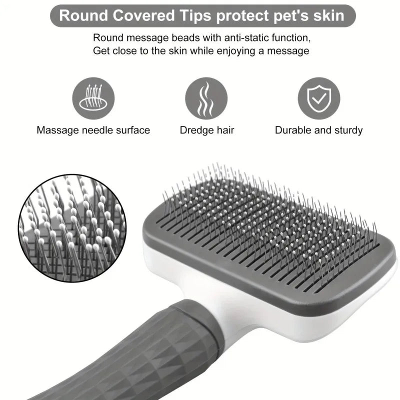 Pet Grooming Brush Bent  Massaging Comb    for     Dogs & Cats
