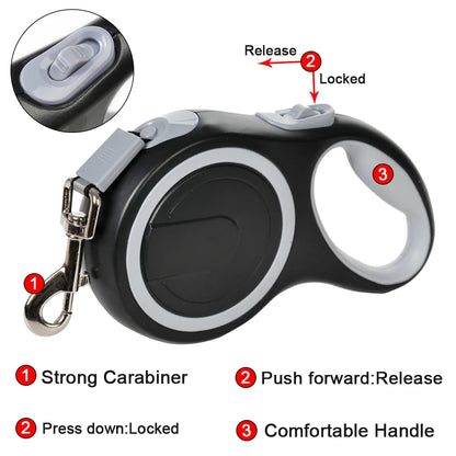 8m Large Dog Leash Retractable Pet Extendable Strap