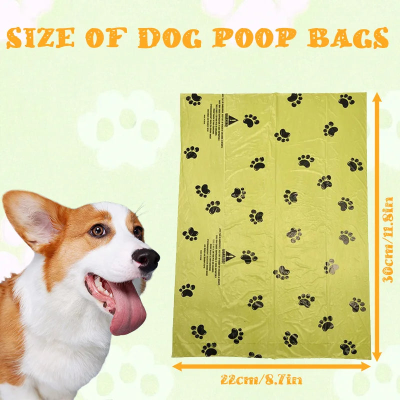 Dog Poop Bags Waterproof Dog Waste ,  15 Bags/Roll