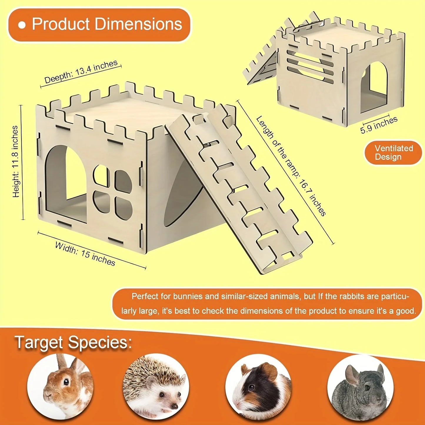 Rabbit Castle, Guinea Pig ,Hedgehog,  Habitat