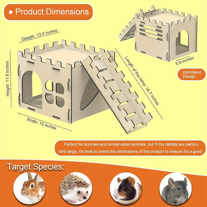 Rabbit Castle, Guinea Pig ,Hedgehog,  Habitat