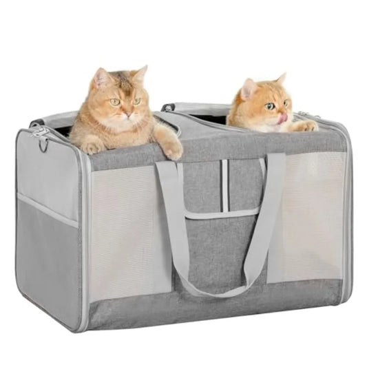 Extra Large Cat Carrier for 2 Cats, 24x14x16in