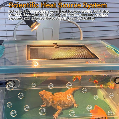 Reptile Heat Lamp 50W
 Simulated Sunlight