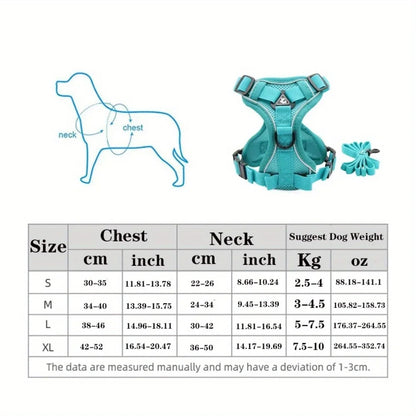 No Pull Harness and Leash Set Vest for  Small Dogs  & Cats
