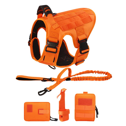 Dog Harness For Large Medium Dogs Leash Adjustable Tactical Training Vest