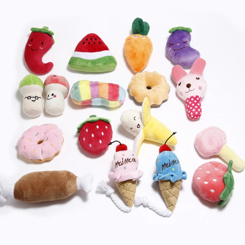 Pet  Plush Squeaky  Chew Puppy Training Toys