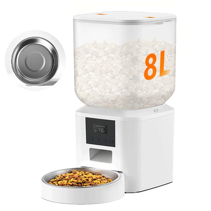 Automatic  Feeder, Smart Pet Food Dispenser with Key Control,