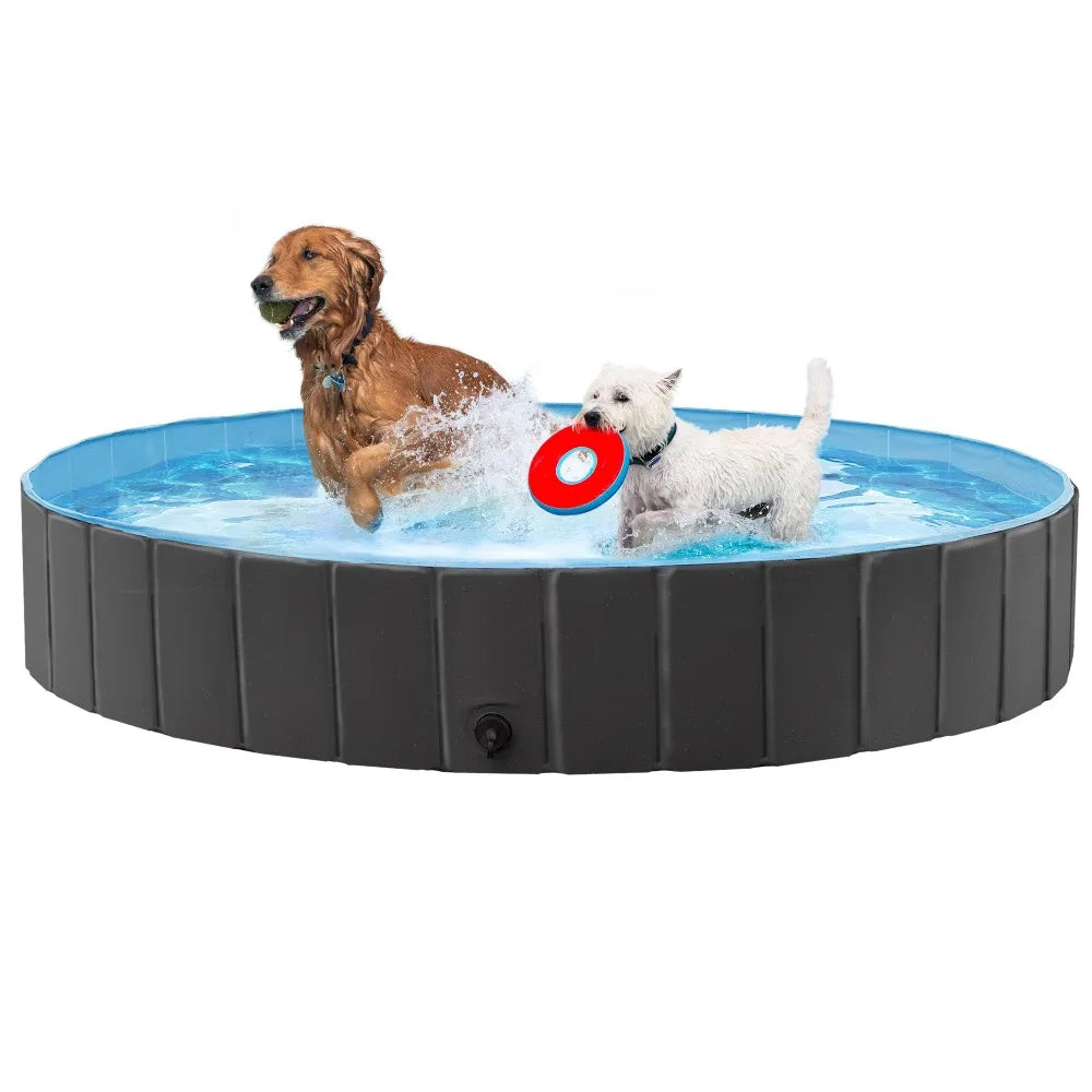 Large Foldable Dog Pool – Collapsible - Pet Bath Tub,
