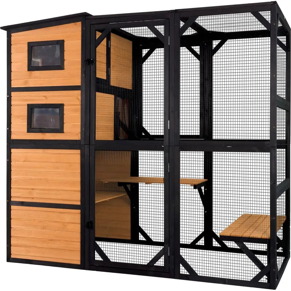 4-Tier Cat Enclosure ,Indoor or Outdoor Use