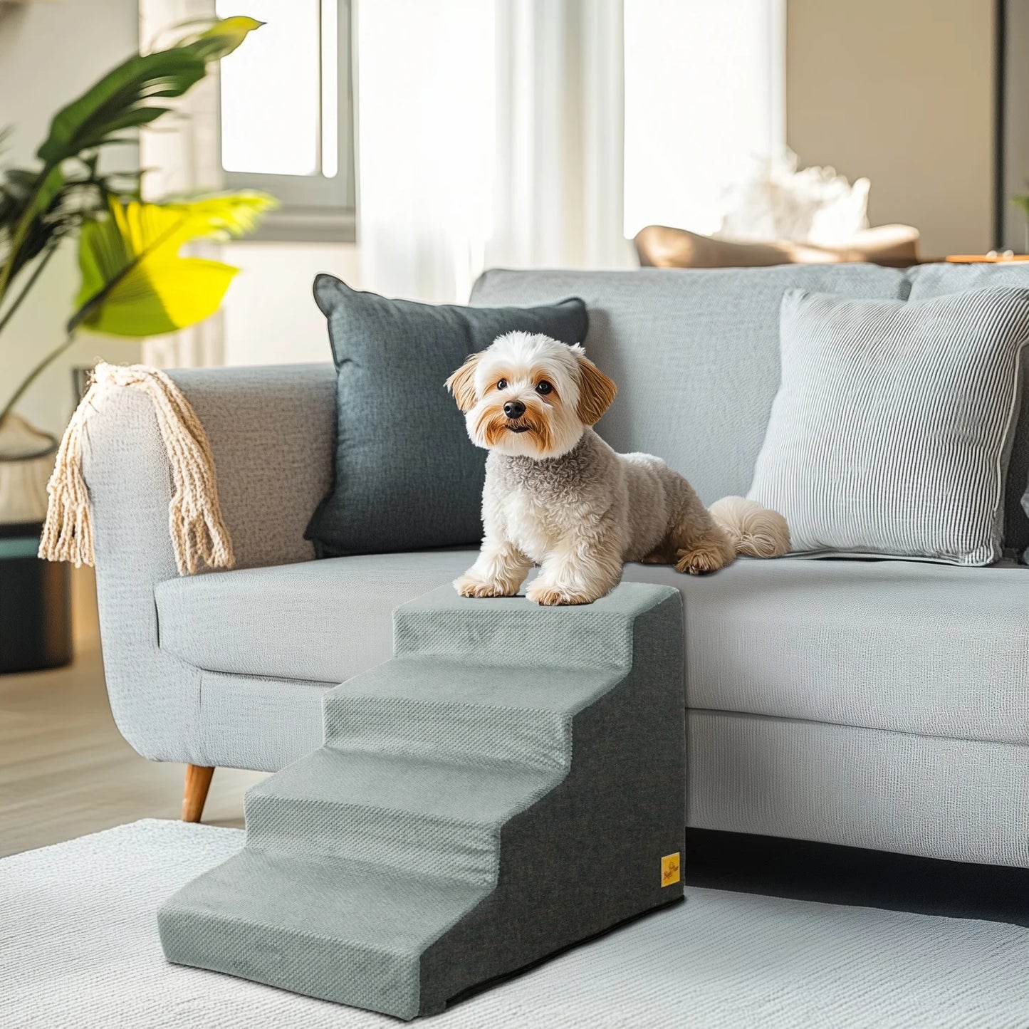 3/4 Steps Dog Stair for Small Dogs, Non-Slip Balanced, Pet Steps  For r Couch Sofa