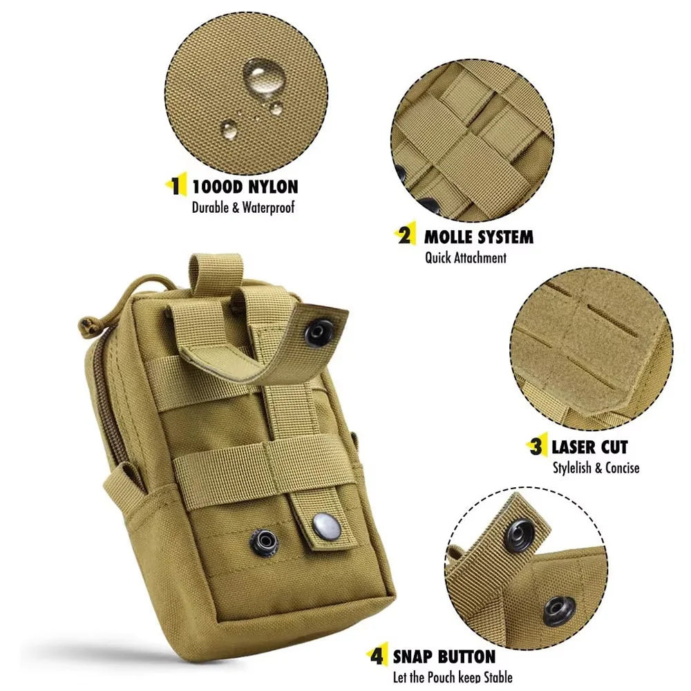 Tactical Dog Harness With Leash And Detachable Pocket Pack