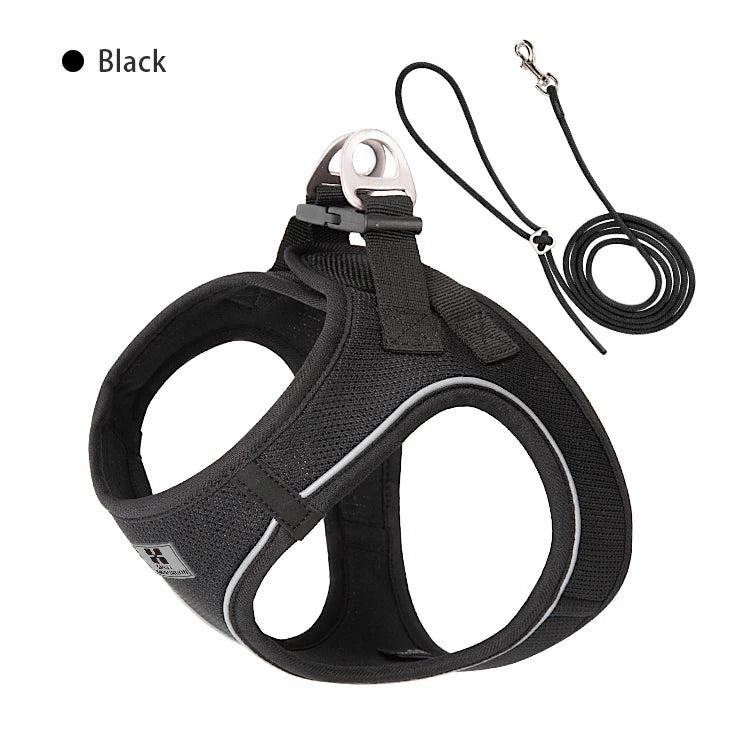 Adjustable Reflective Puppy Cat Harness pet Vest  , Outdoor Walking