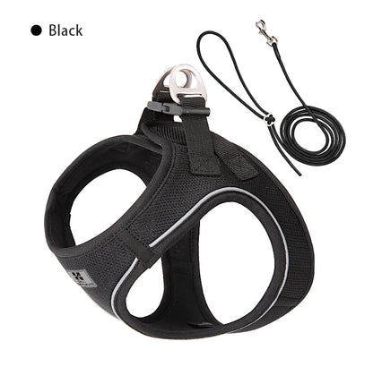 Adjustable Reflective Puppy Cat Harness pet Vest  , Outdoor Walking