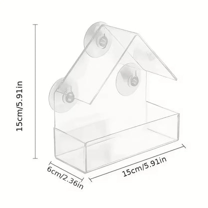 Transparent Bird Feeder