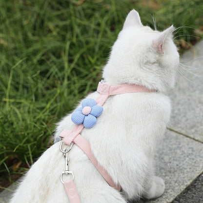 Adjustable Harness for Small Dog & Cat  Breathable , Harness and Leash Sets