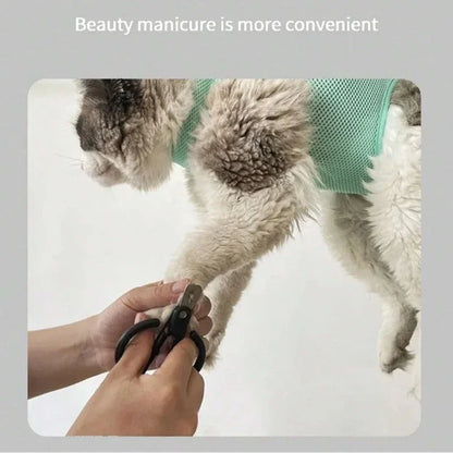 A Suit OF Cat Dog Grooming Anti Scratch Bite Fixed Bag Bath Trimming Restraint Bag Pet Beauty Hammock Hanging Pet Supplies