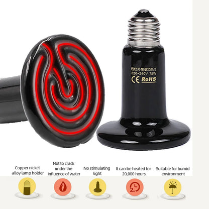 Far Infrared Pet Heating Lamp  Brooder