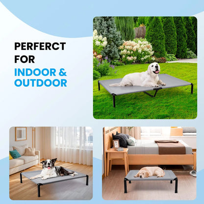 Elevated Dog Bed, Cooling Raised Pet Cot