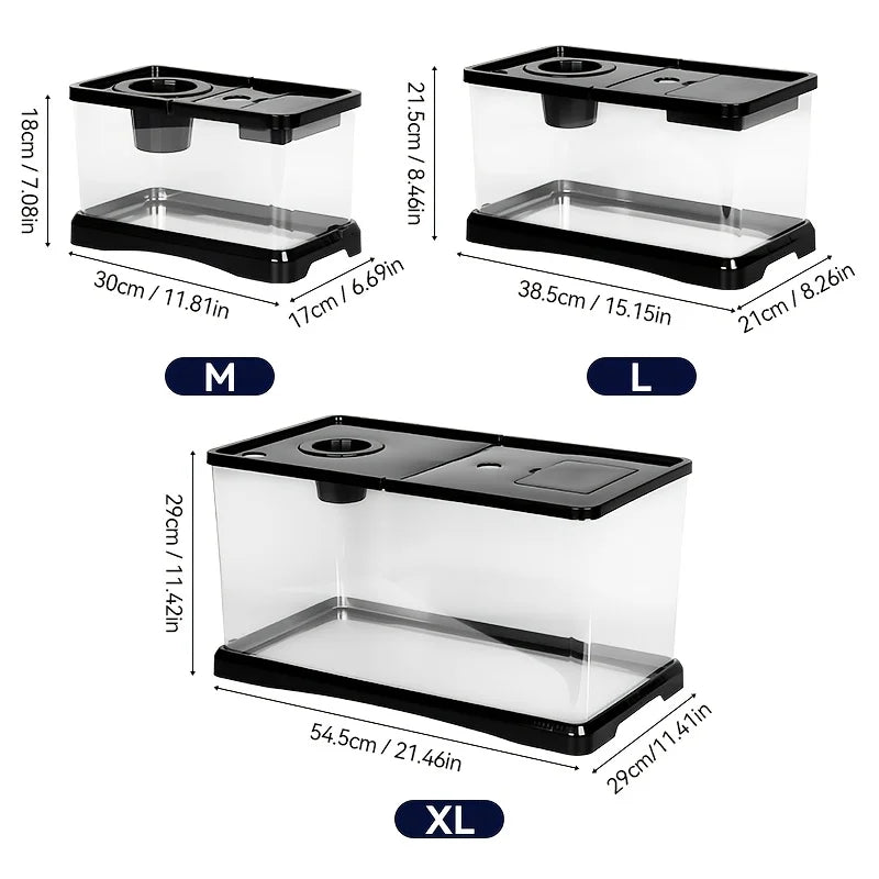 Heavy-Duty Large Aquarium Tank with Lid