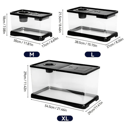 Heavy-Duty Large Aquarium Tank with Lid