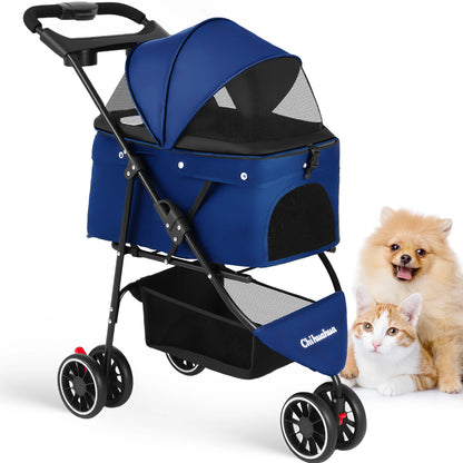 Foldable Small Dog Cat Carrier Strolling