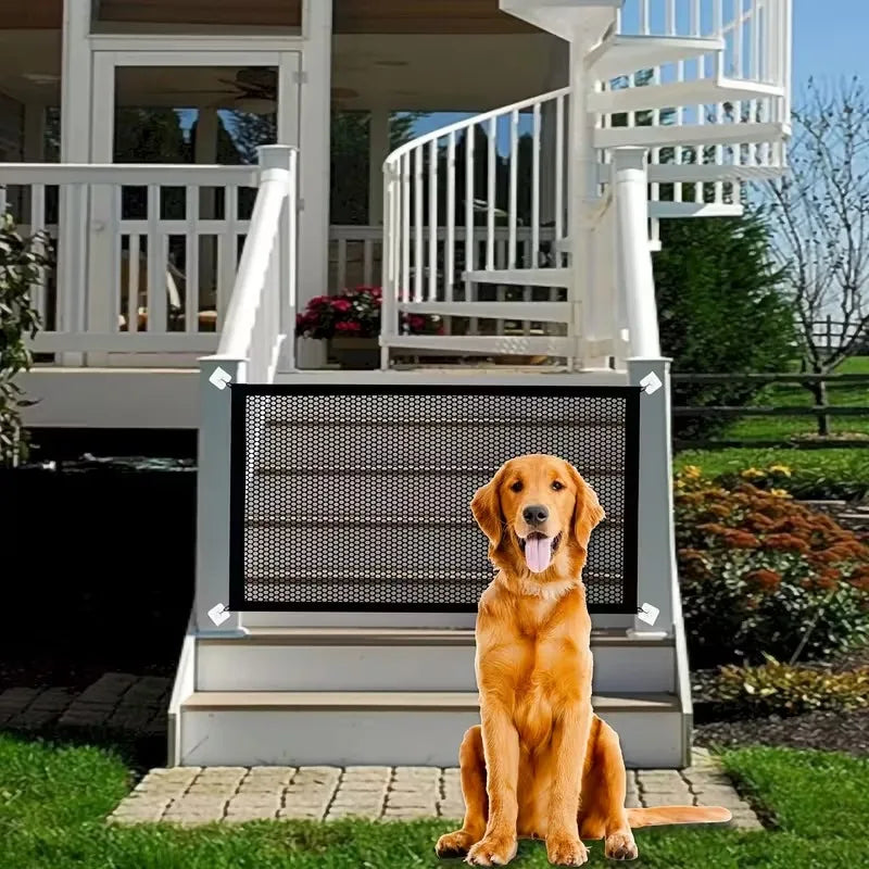 1-piece  retractable pet fence, cat and dog protection and isolation
