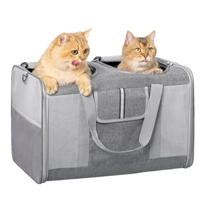 Extra Large Cat Carrier for 2 Cats, 24x14x16in