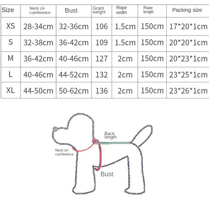 Cute Pet Harness Leash Anti-Escape Adjustable For Small Medium Dog Cat