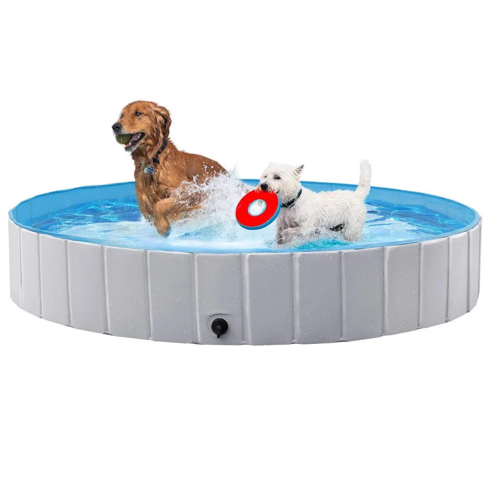 Large Foldable Dog Pool – Collapsible - Pet Bath Tub,