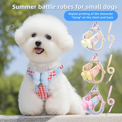 Dog Cat  Vest Walking Lead Leash For Puppy