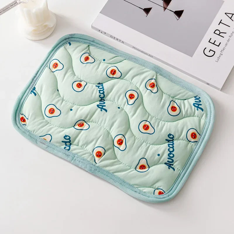 Small Pet Cooler Mat Summer  , Ice Silk Cool Feeling Pet Mat