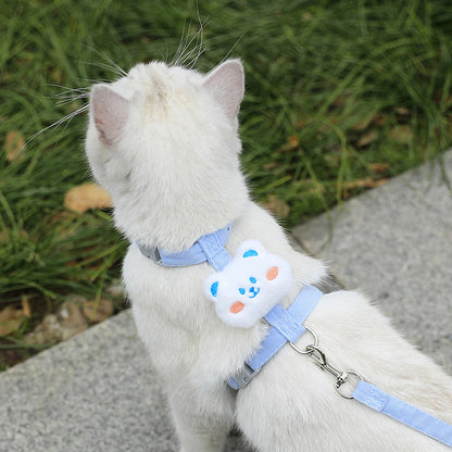 Adjustable Harness for Small Dog & Cat  Breathable , Harness and Leash Sets