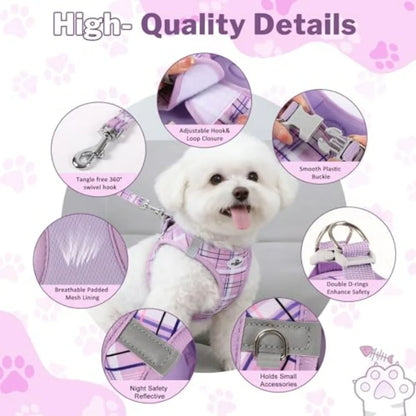 No Pull Dog  Harness Collar Leash Set