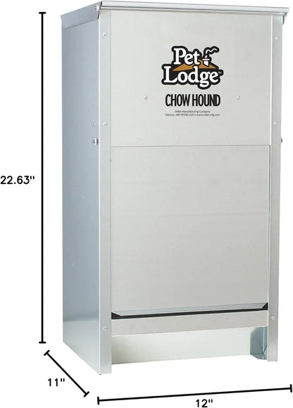 Dog Feeder, 50 lb Capacity, Pest-Proof, Wall-Mountable