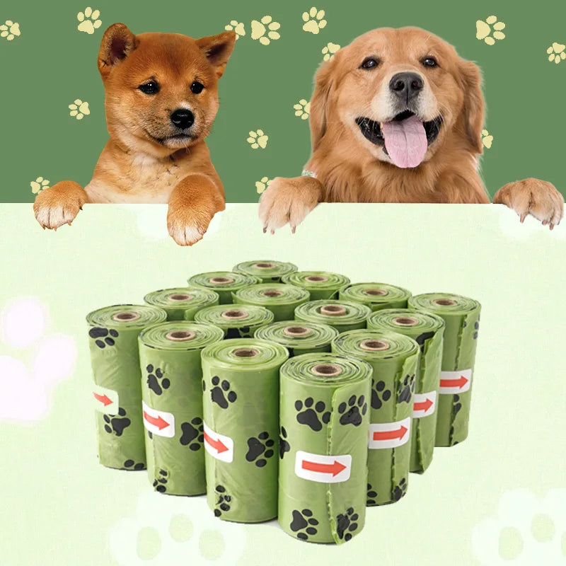 Dog Poop Bags Waterproof Dog Waste ,  15 Bags/Roll