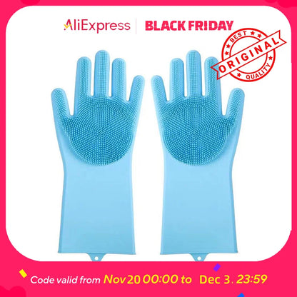 Pet Bathing Glove - Scrubber Mitt Bite-Resistant