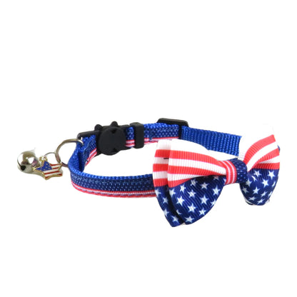 Patriotic pet collar, Independence Day and holiday parties