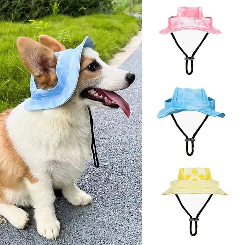 Pets Hat with Ear Holes Adjustable Baseball Cap