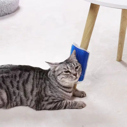 Cat Massage Tool Pet Hair Removal Massage Comb Wall Corner Self Cleaning