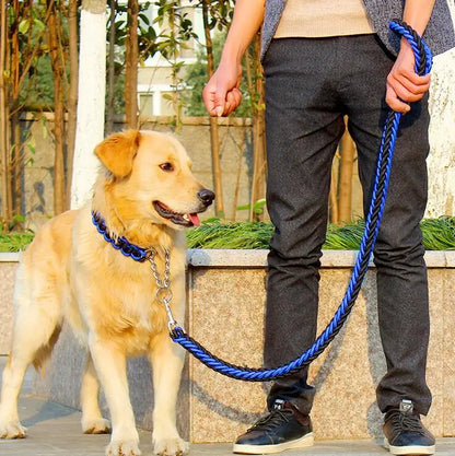 Double Strand Rope Large Dog Leashes Metal P Chain Buckle