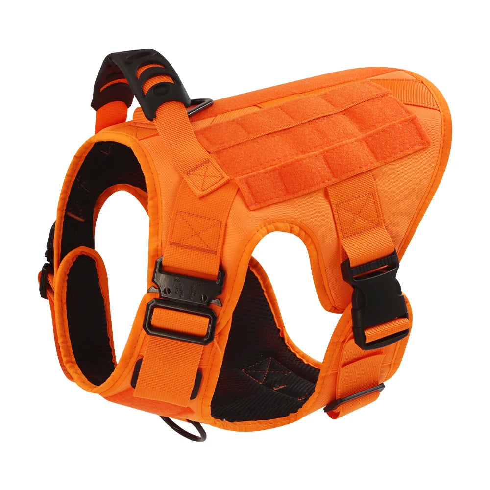 Dog Harness For Large Medium Dogs Leash Adjustable Tactical Training Vest