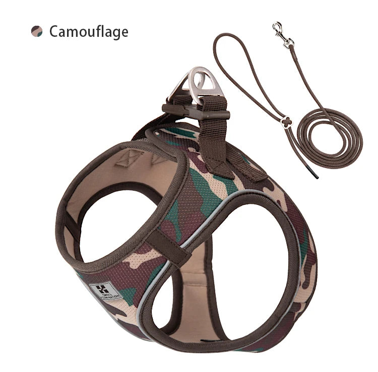 Adjustable Reflective Puppy Cat Harness pet Vest  , Outdoor Walking
