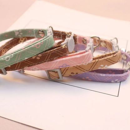 Cute Neck Pet Collar with Bell
