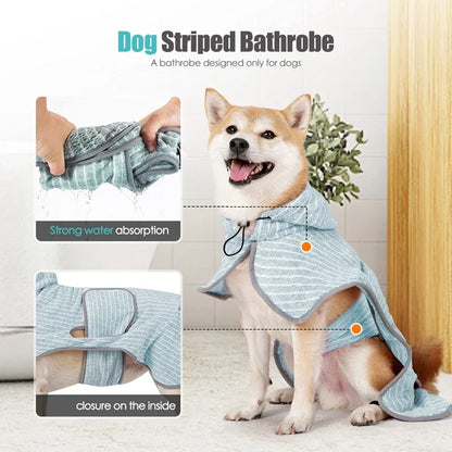 Pet Bathrobe Coat Fast Water Absorbent Towel