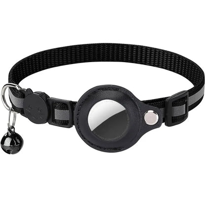 Reflective Cat Collar with Apple Air-Tag Holder