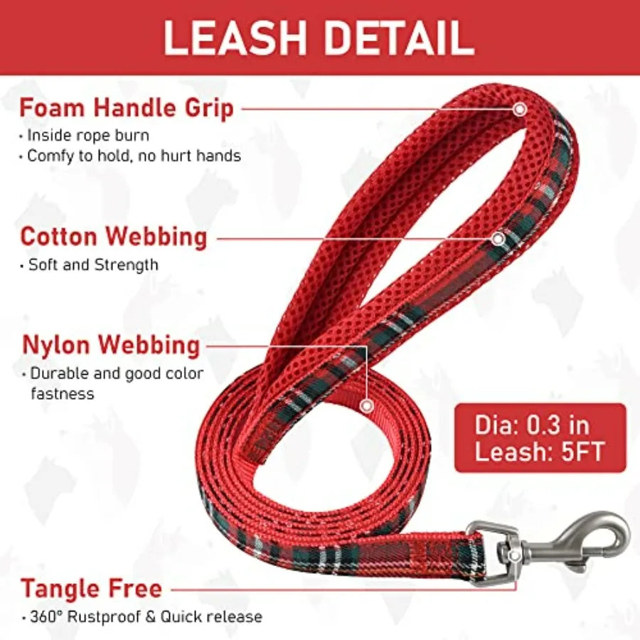 Small Dog Harness Collar and Leash Set