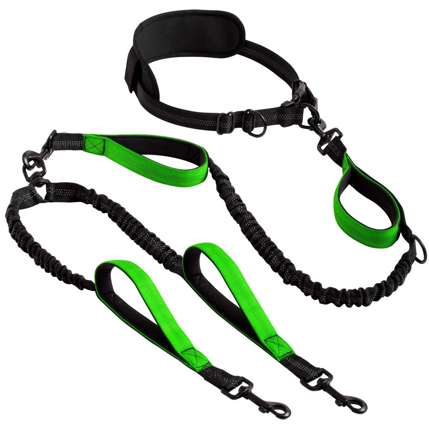 Explosion-Proof  Pet Leash One-Hand Drag Two-Walking Rope Running Dog
